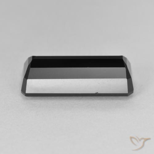 Turmalina Chorlo natural de 6.85 ct, Corte Octágono / Esmeralda, Opaco