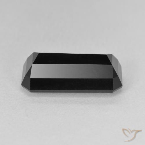 Turmalina Chorlo natural de 5.29 ct, Corte Octágono / Esmeralda, Opaco