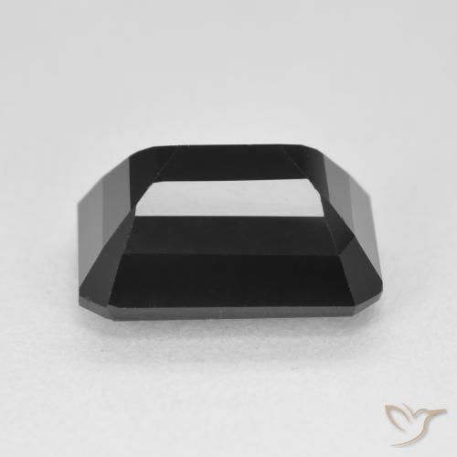 Turmalina Chorlo natural de 7.82 ct, Corte Octágono / Esmeralda, Opaco