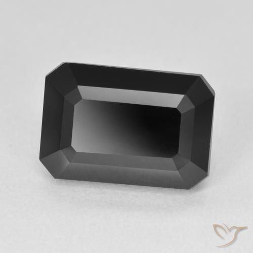 Turmalina Chorlo natural de 6.22 ct, Corte Octágono / Esmeralda, Opaco