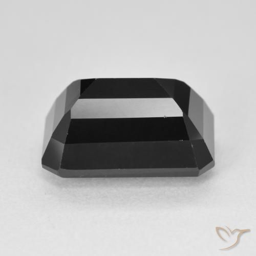 Turmalina Chorlo natural de 6.22 ct, Corte Octágono / Esmeralda, Opaco