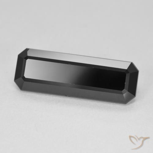 Turmalina Chorlo natural de 6.43 ct, Corte Octágono / Esmeralda, Opaco