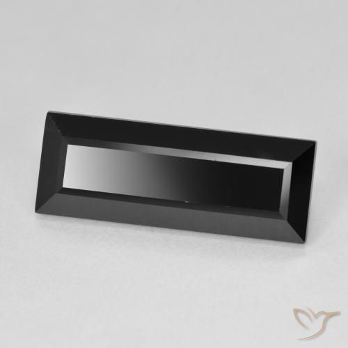 Turmalina Chorlo natural de 8.92 ct, Corte Baguette, Opaco