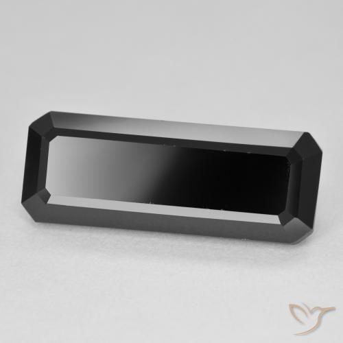 Turmalina Chorlo natural de 11.56 ct, Corte Octágono / Esmeralda, Opaco