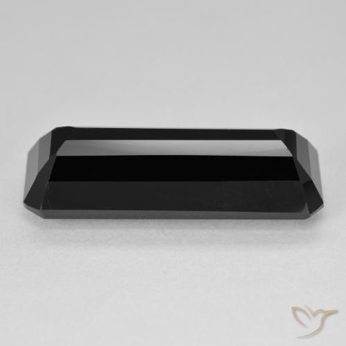 Turmalina Chorlo natural de 11.56 ct, Corte Octágono / Esmeralda, Opaco