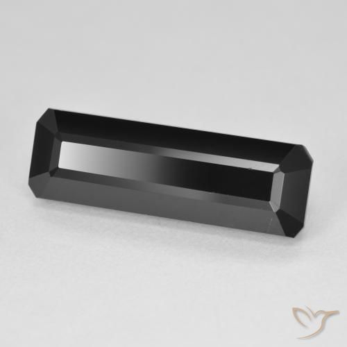 Turmalina Chorlo natural de 9.72 ct, Corte Octágono / Esmeralda, Opaco