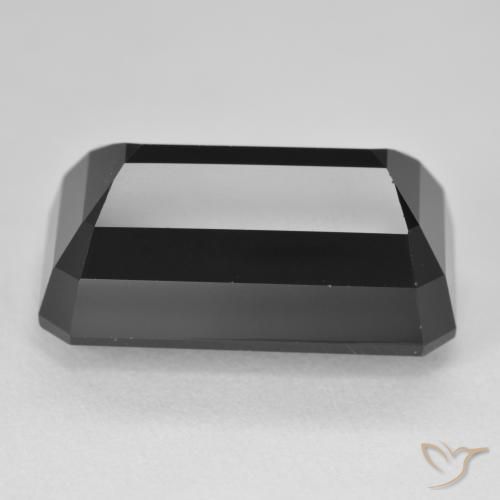 Turmalina Chorlo natural de 23.44 ct, Corte Octágono / Esmeralda, Opaco