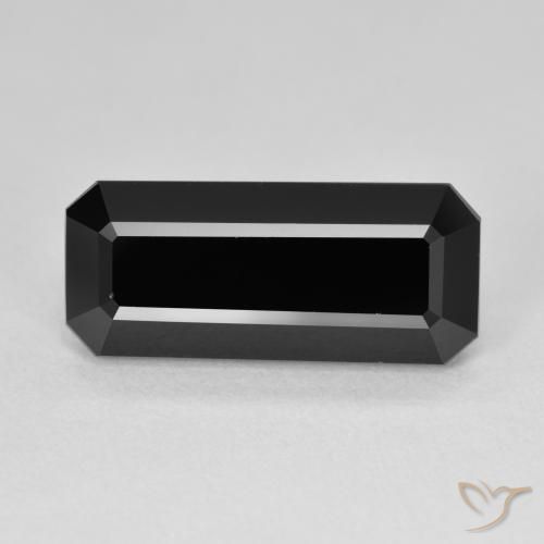 6.87ct Natural Chorlo Turmalina, corte esmeralda, Opaco