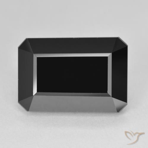 14.52ct Natural Chorlo Turmalina, corte esmeralda, Opaco