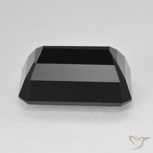 Turmalina Chorlo natural de 14.52 ct, Corte Octágono / Esmeralda, Opaco