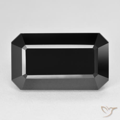 16.28ct Natural Chorlo Turmalina, corte esmeralda, Opaco