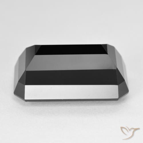Turmalina Chorlo natural de 16.28 ct, Corte Octágono / Esmeralda, Opaco