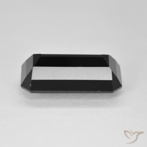 Turmalina Chorlo natural de 9.05 ct, Corte Octágono / Esmeralda, Opaco