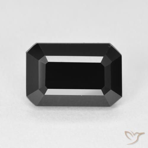4.42ct Natural Chorlo Turmalina, corte esmeralda, Opaco