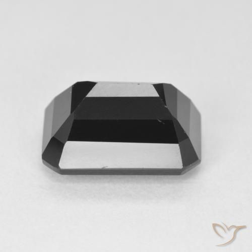 Turmalina Chorlo natural de 4.42 ct, Corte Octágono / Esmeralda, Opaco