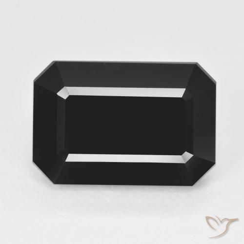 10.02ct Natural Chorlo Turmalina, corte esmeralda, Opaco
