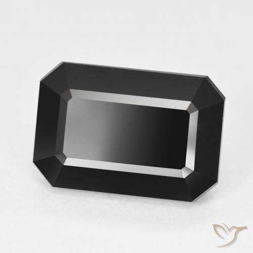 Turmalina Chorlo natural de 10.02 ct, Corte Octágono / Esmeralda, Opaco