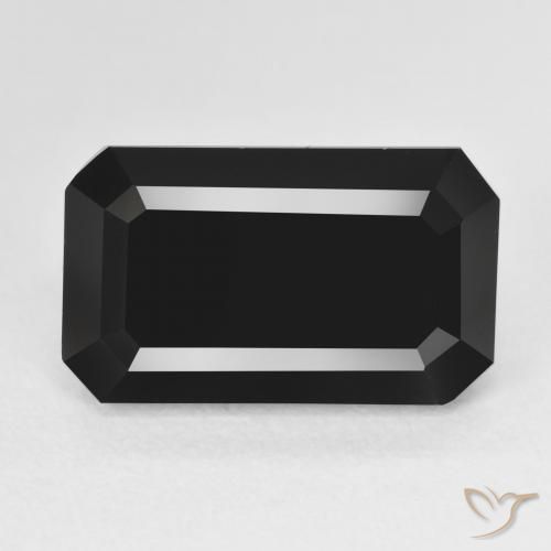 10.21ct Natural Chorlo Turmalina, corte esmeralda, Opaco