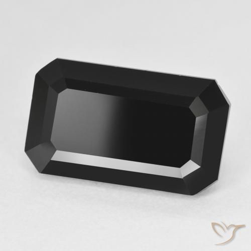 Turmalina Chorlo natural de 10.21 ct, Corte Octágono / Esmeralda, Opaco