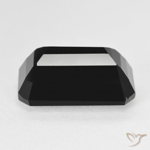 Turmalina Chorlo natural de 10.21 ct, Corte Octágono / Esmeralda, Opaco