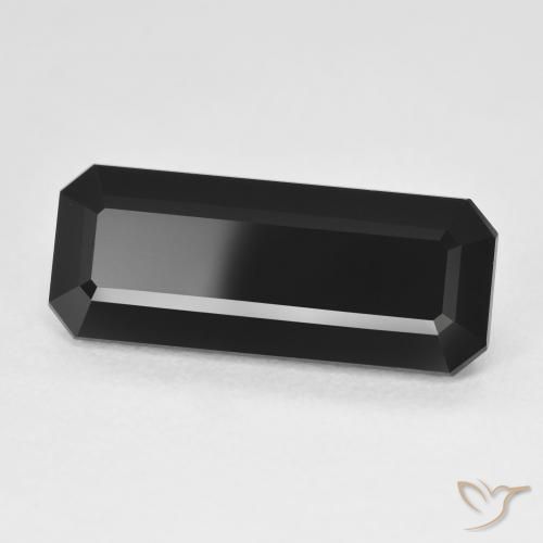 Turmalina Chorlo natural de 6.60 ct, Corte Octágono / Esmeralda, Opaco