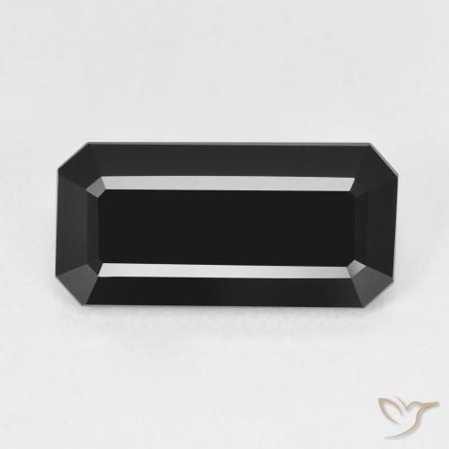 5.66ct Natural Chorlo Turmalina, corte esmeralda, Opaco