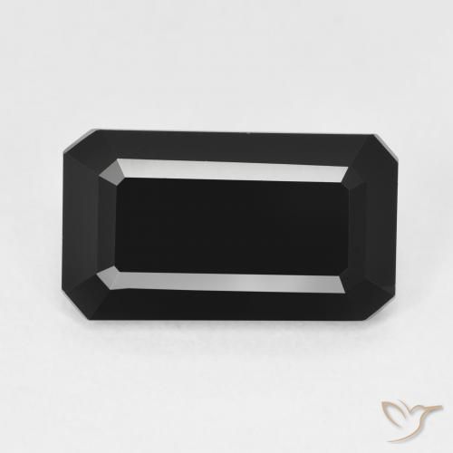6.61ct Natural Chorlo Turmalina, corte esmeralda, Opaco