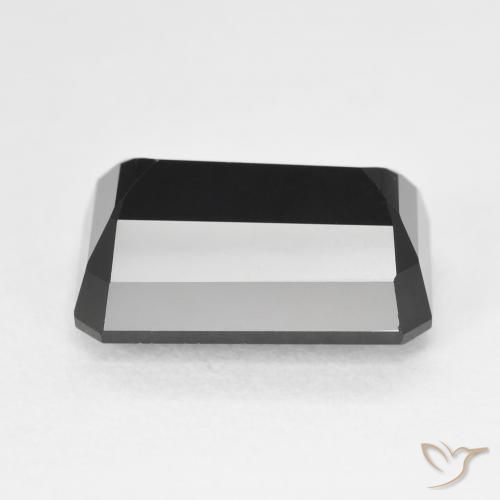 Turmalina Chorlo natural de 7.07 ct, Corte Octágono / Esmeralda, Opaco