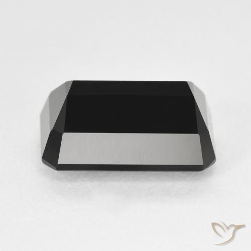 Turmalina Chorlo natural de 3.98 ct, Corte Octágono / Esmeralda, Opaco