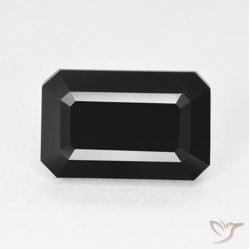 4.83ct Natural Chorlo Turmalina, corte esmeralda, Opaco