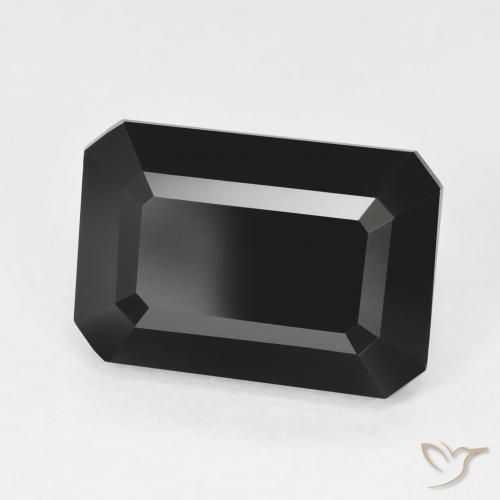 Turmalina Chorlo natural de 9.78 ct, Corte Octágono / Esmeralda, Opaco