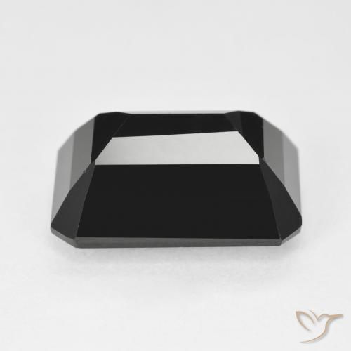 Turmalina Chorlo natural de 9.78 ct, Corte Octágono / Esmeralda, Opaco