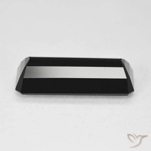 Turmalina Chorlo natural de 5.28 ct, Corte Octágono / Esmeralda, Opaco