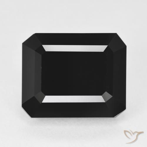 11.71ct Natural Chorlo turmalina, Corte Octágono / Esmeralda, Opaco, Photo A