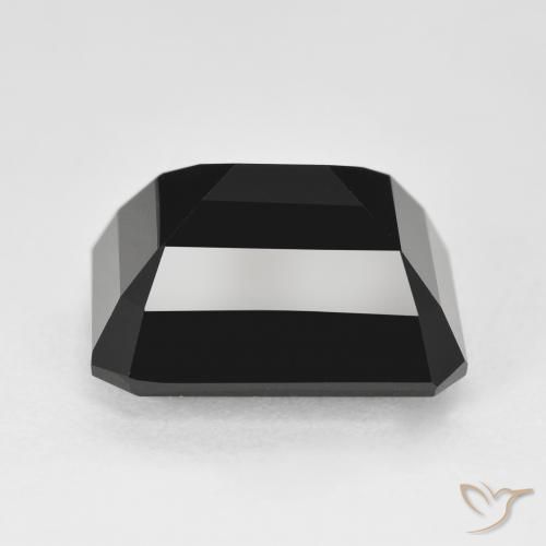 Turmalina Chorlo natural de 11.71 ct, Corte Octágono / Esmeralda, Opaco
