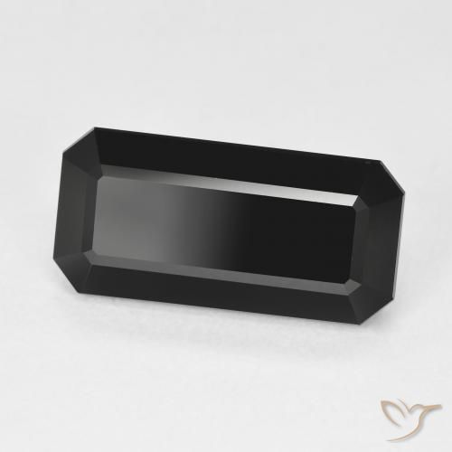 Turmalina Chorlo natural de 7.47 ct, Corte Octágono / Esmeralda, Opaco