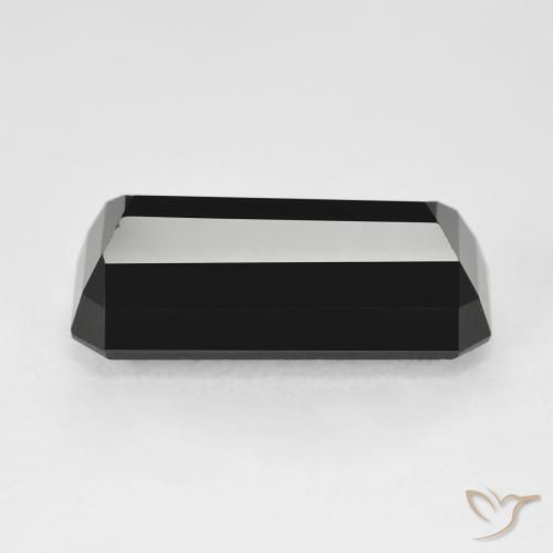 Turmalina Chorlo natural de 7.47 ct, Corte Octágono / Esmeralda, Opaco