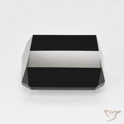 Turmalina Chorlo natural de 7.04 ct, Corte Octágono / Esmeralda, Opaco