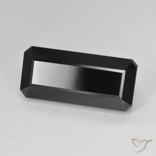 Turmalina Chorlo natural de 12.22 ct, Corte Octágono / Esmeralda, Opaco