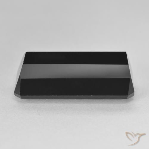 Turmalina Chorlo natural de 12.22 ct, Corte Octágono / Esmeralda, Opaco