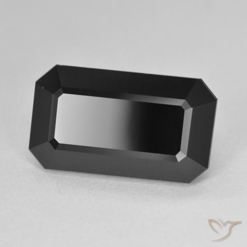 Turmalina Chorlo natural de 10.23 ct, Corte Octágono / Esmeralda, Opaco