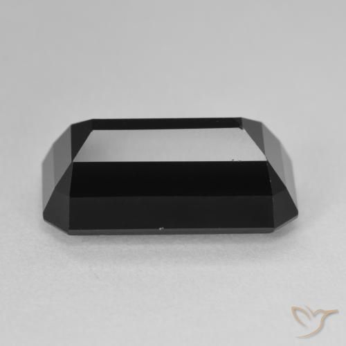 Turmalina Chorlo natural de 10.23 ct, Corte Octágono / Esmeralda, Opaco