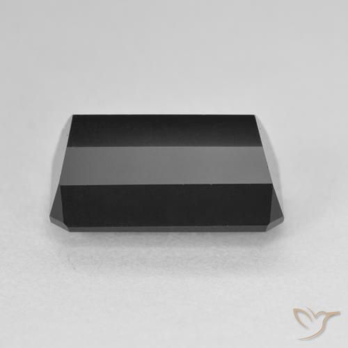 Turmalina Chorlo natural de 6.70 ct, Corte Octágono / Esmeralda, Opaco