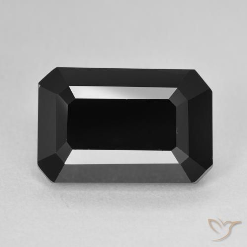 8.97ct Natural Chorlo Turmalina, corte esmeralda, Opaco