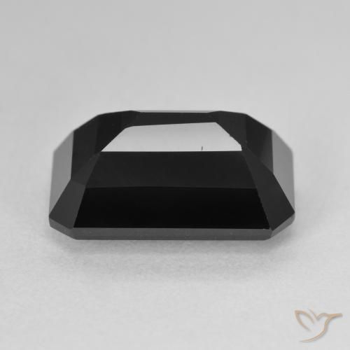 Turmalina Chorlo natural de 8.97 ct, Corte Octágono / Esmeralda, Opaco