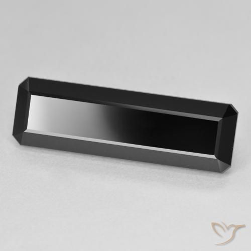 Turmalina Chorlo natural de 11.16 ct, Corte Octágono / Esmeralda, Opaco