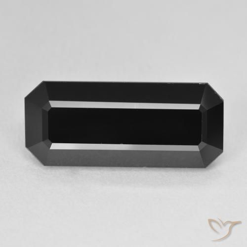 9.40ct Natural Chorlo Turmalina, corte esmeralda, Opaco