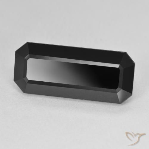 Turmalina Chorlo natural de 9.40 ct, Corte Octágono / Esmeralda, Opaco