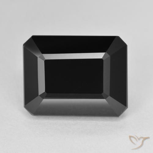 11.28ct Natural Chorlo Turmalina, corte esmeralda, Opaco