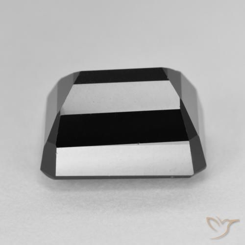 Turmalina Chorlo natural de 11.28 ct, Corte Octágono / Esmeralda, Opaco